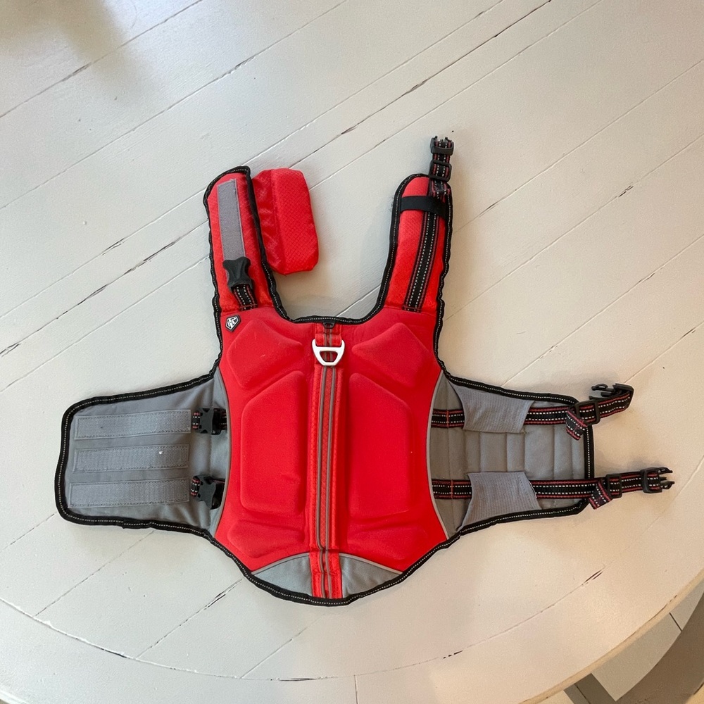 Dog Lifejacket, Red, size small